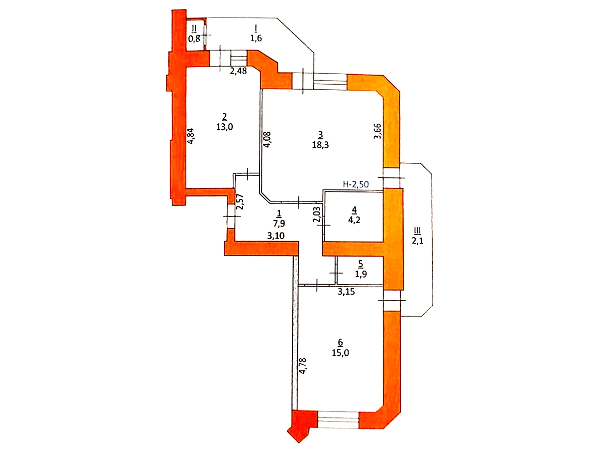 2-кім. квартира, Тернопіль, Шостий магазин, вул. Галицька