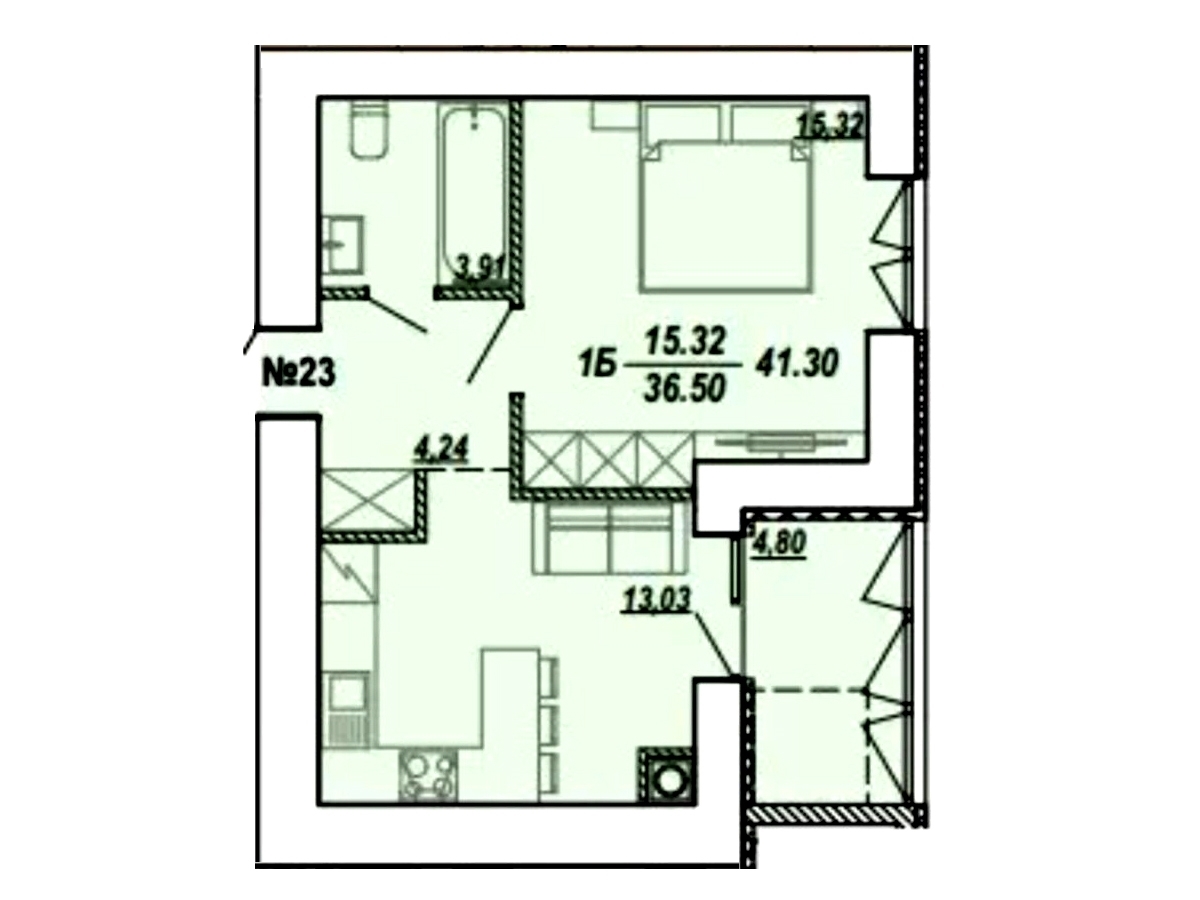 1-кім. квартира, Тернопіль, Північний, вул. Текстильна
