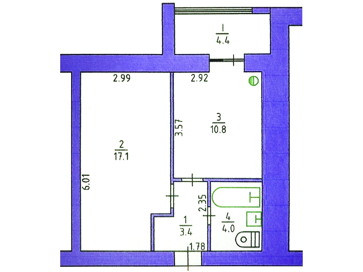1-кім. квартира, Тернопіль, Північний, вул. Героїв Чорнобиля