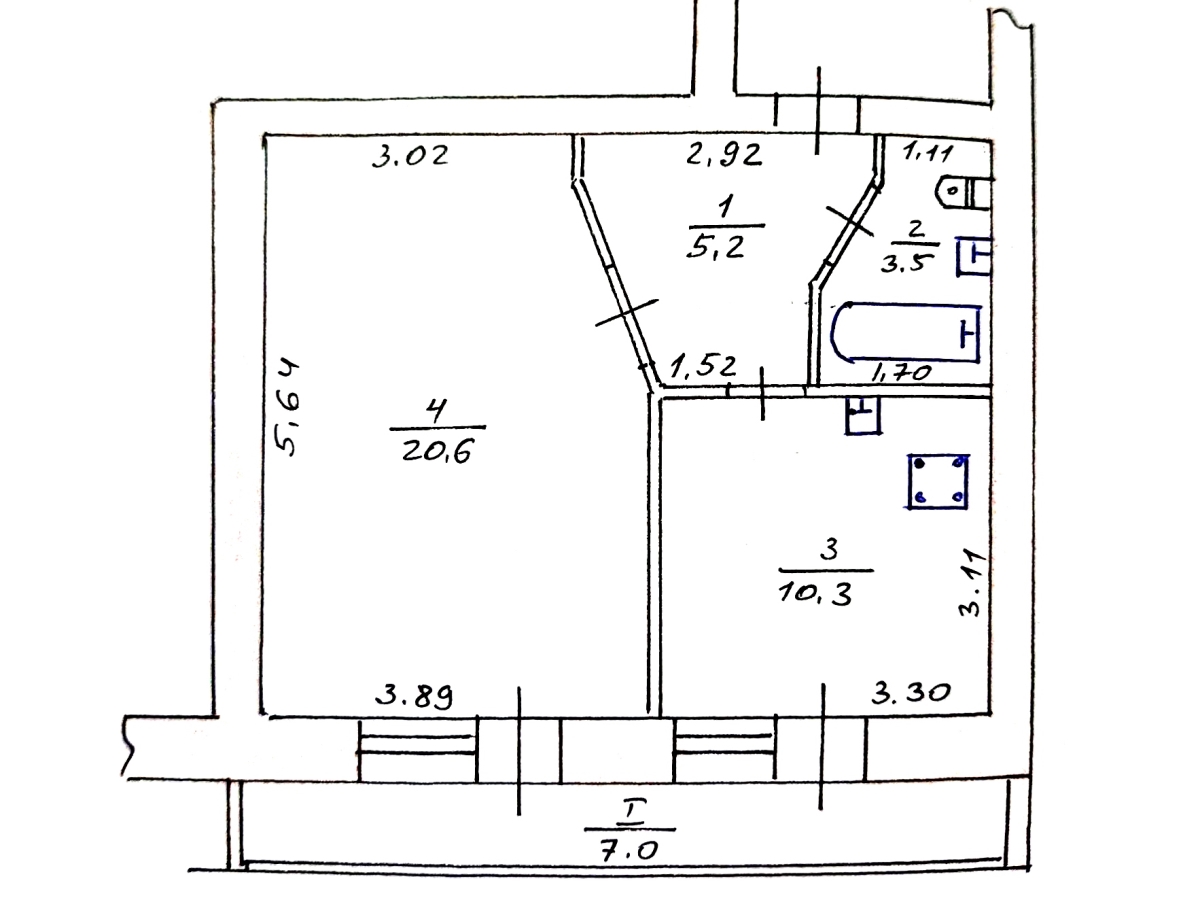 1-кім. квартира, Тернопіль, Новий світ, вул. Котляревського