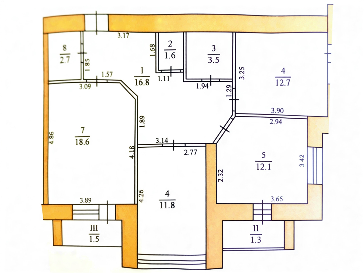 3-кім. квартира, Тернопіль, Центр, вул. Пирогова