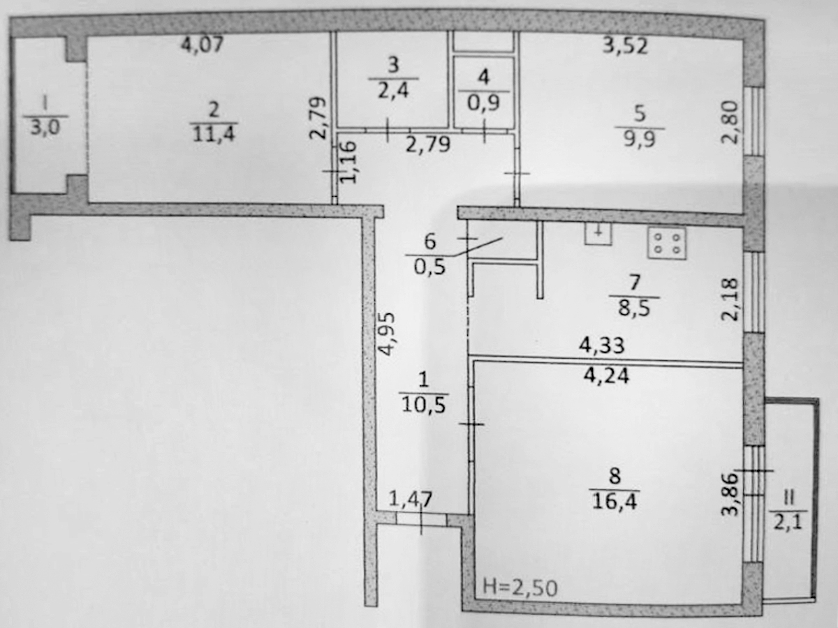 3-кім. квартира, Тернопіль, Канада, вул. Коновальця