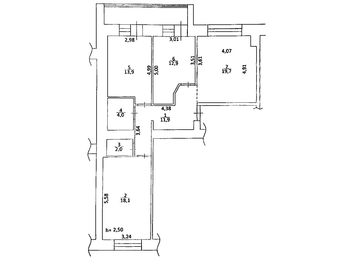 3-кім. квартира, Тернопіль, Східний, вул. Бандери