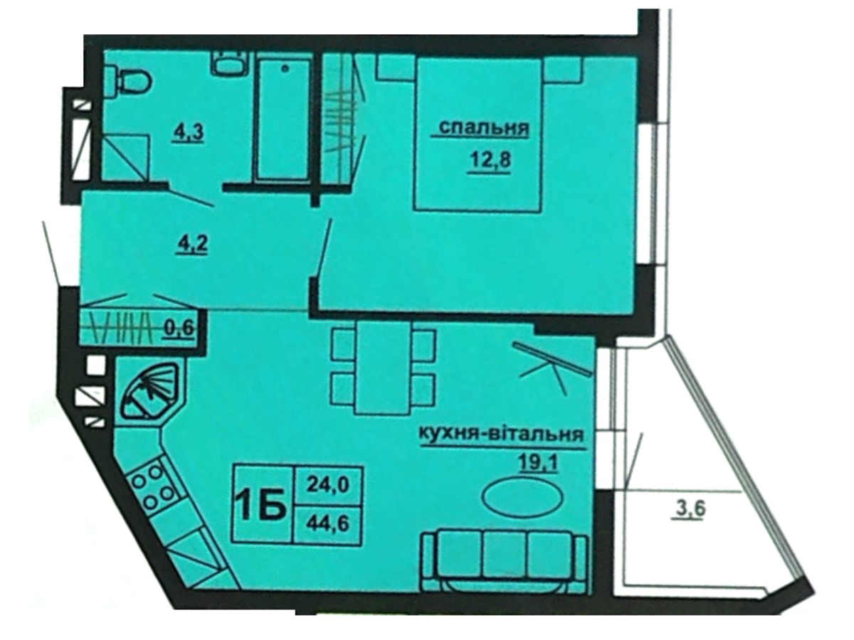 1-кім. квартира, Тернопіль, Варшавський, Підволочиське шосе