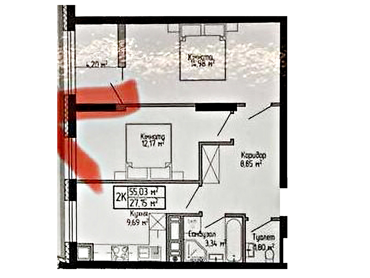 2-кім. квартира, Тернопіль, Універсам, вул. Спортивна