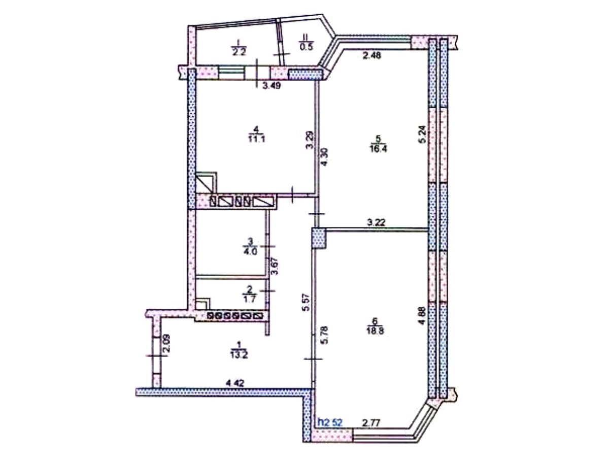2-кім. квартира, Тернопіль, Центр, вул. Героїв Євромайдану