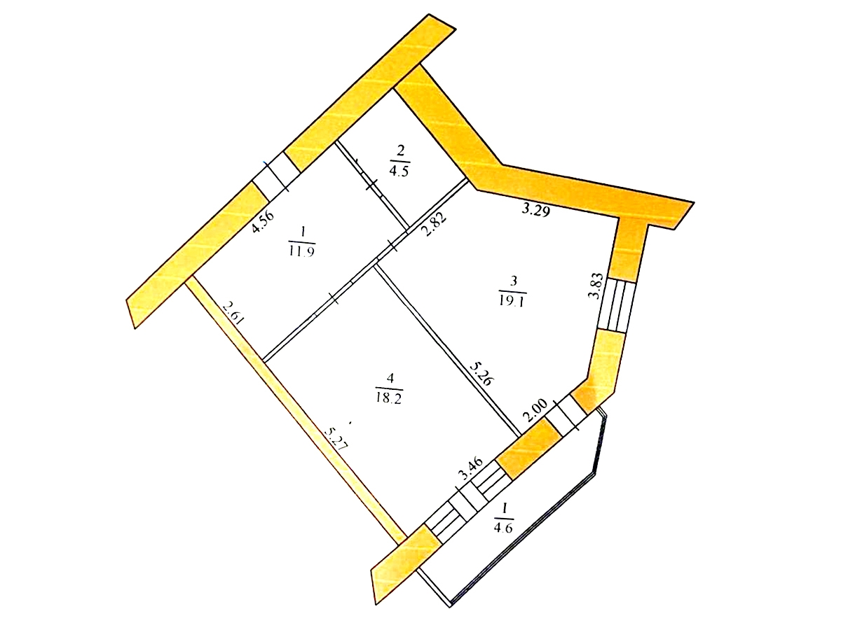 1-кім. квартира, Тернопіль, Центр, вул. Крушельницької
