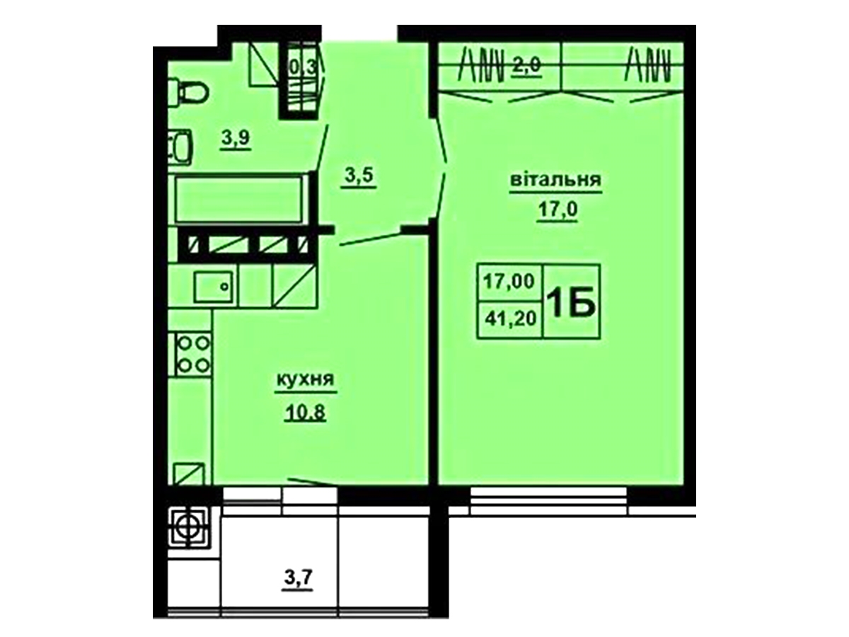1-кім. квартира, Тернопіль, Газопровід, вул. Микулинецька