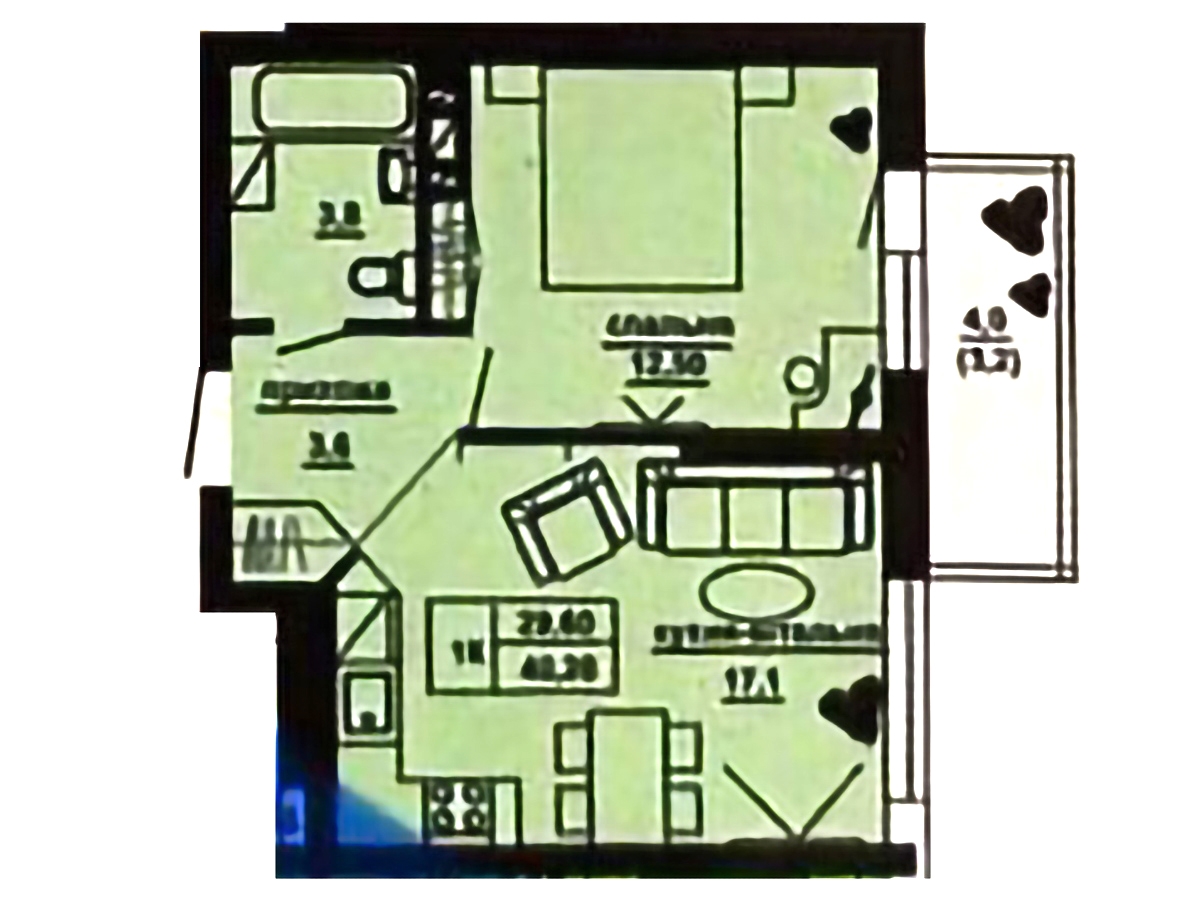 1-кім. квартира, Тернопіль, Аляска, вул. Куліша