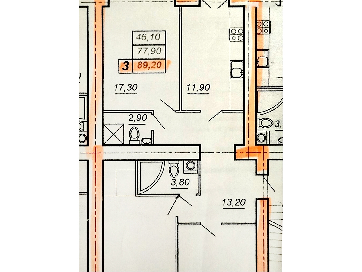 3-кім. квартира, Тернопіль, Східний, вул. Глибока