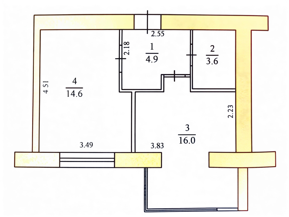 1-кім. квартира, Тернопіль, Оболоня, вул. Чернівецька