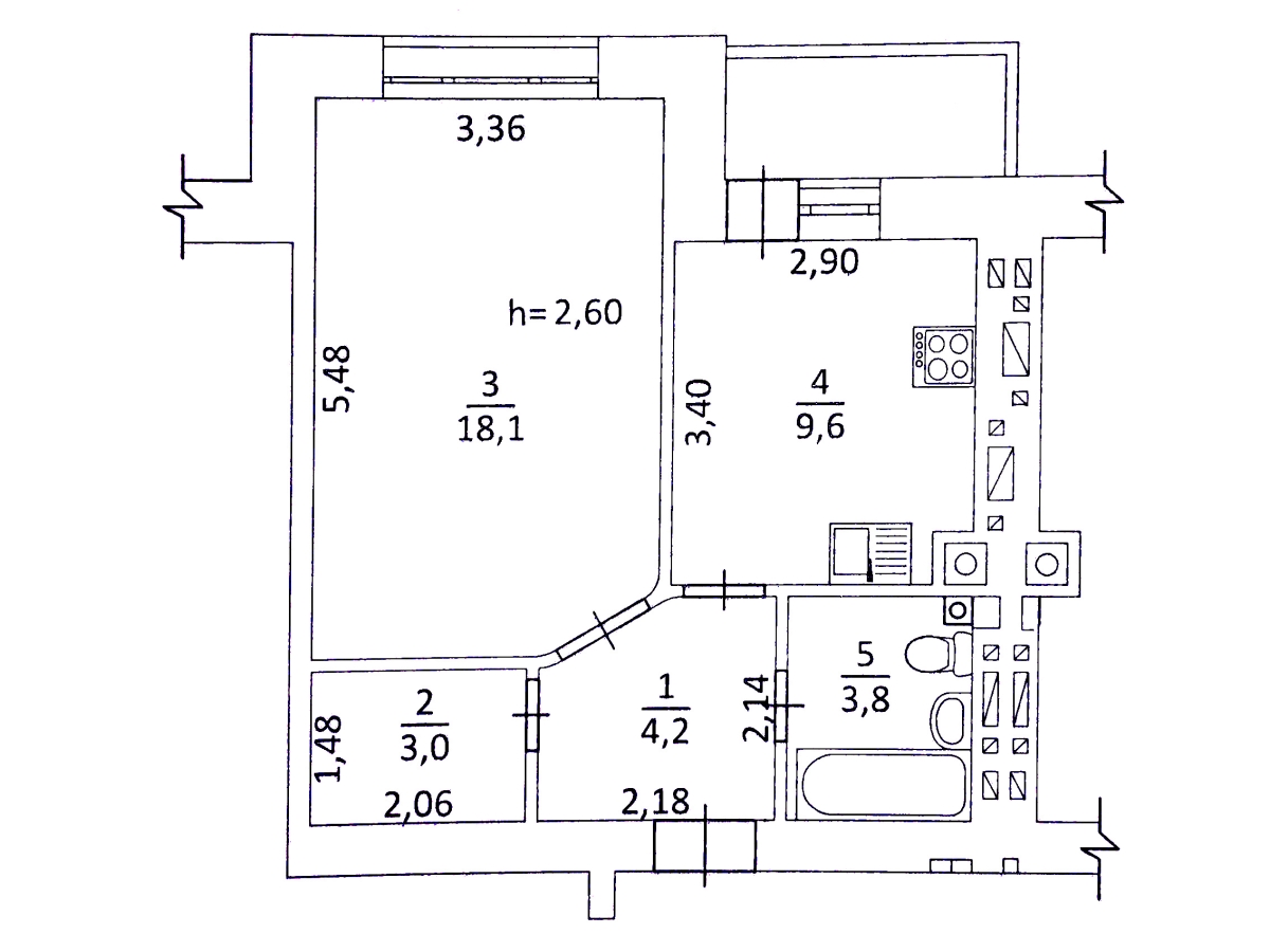 1-кім. квартира, Тернопіль, Північний, вул. Смакули