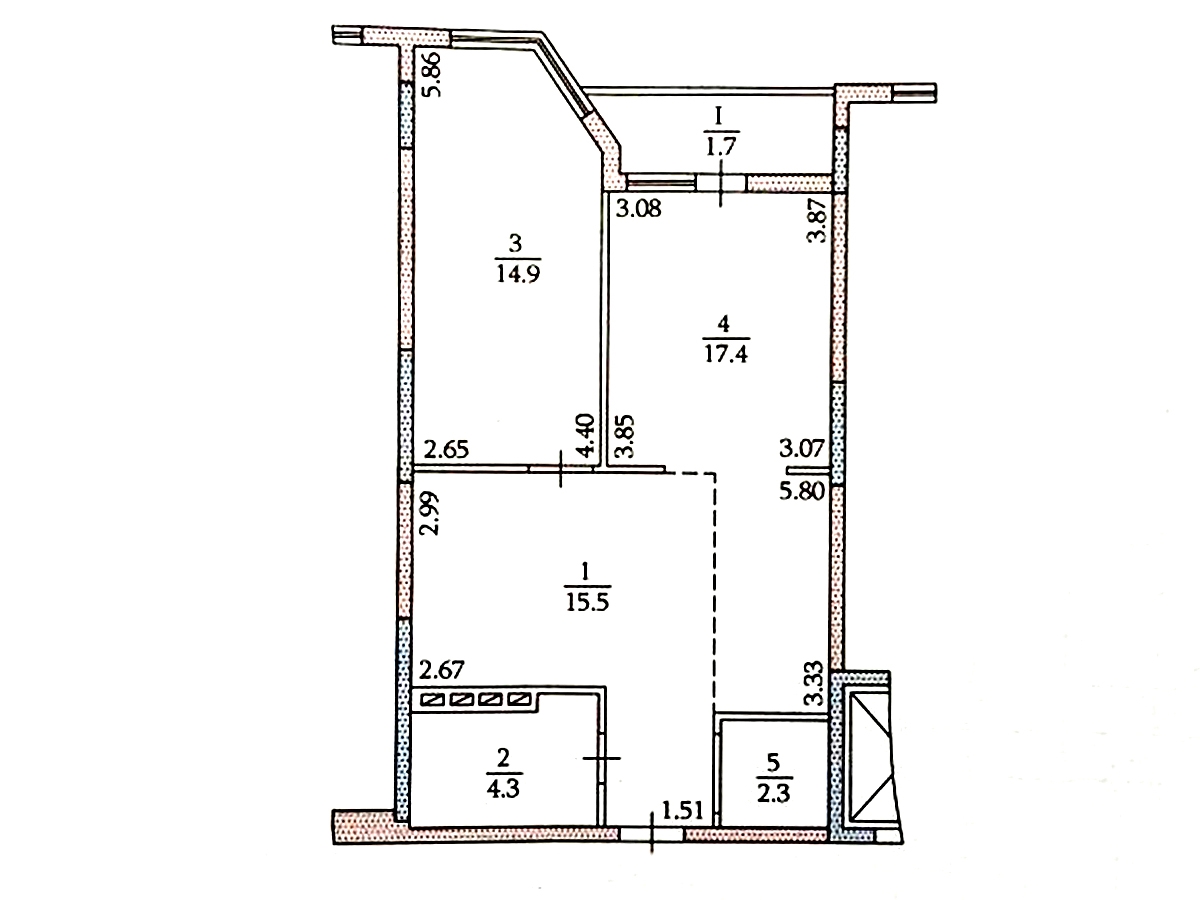 1-кім. квартира, Тернопіль, Північний, вул. Київська