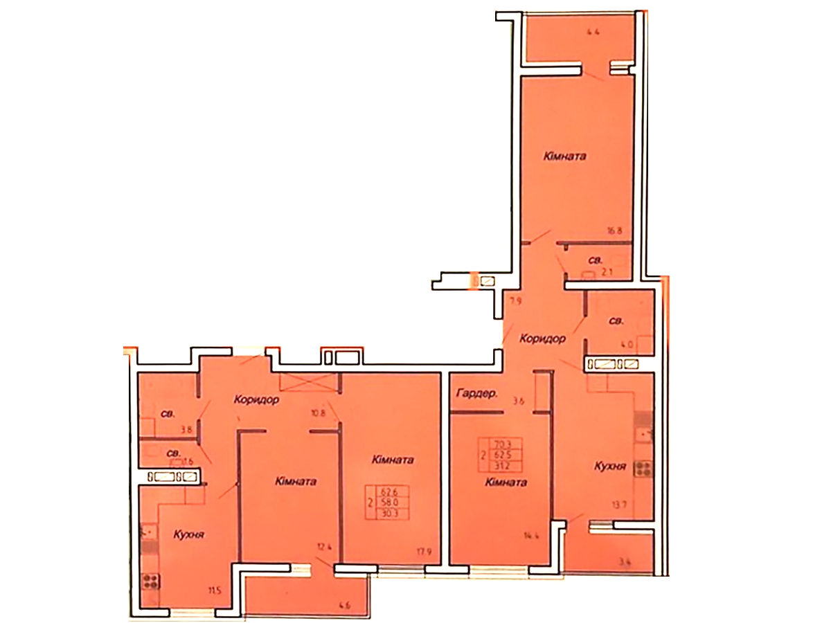 5-кім. квартира, Тернопіль, Новий світ, вул. Нечая