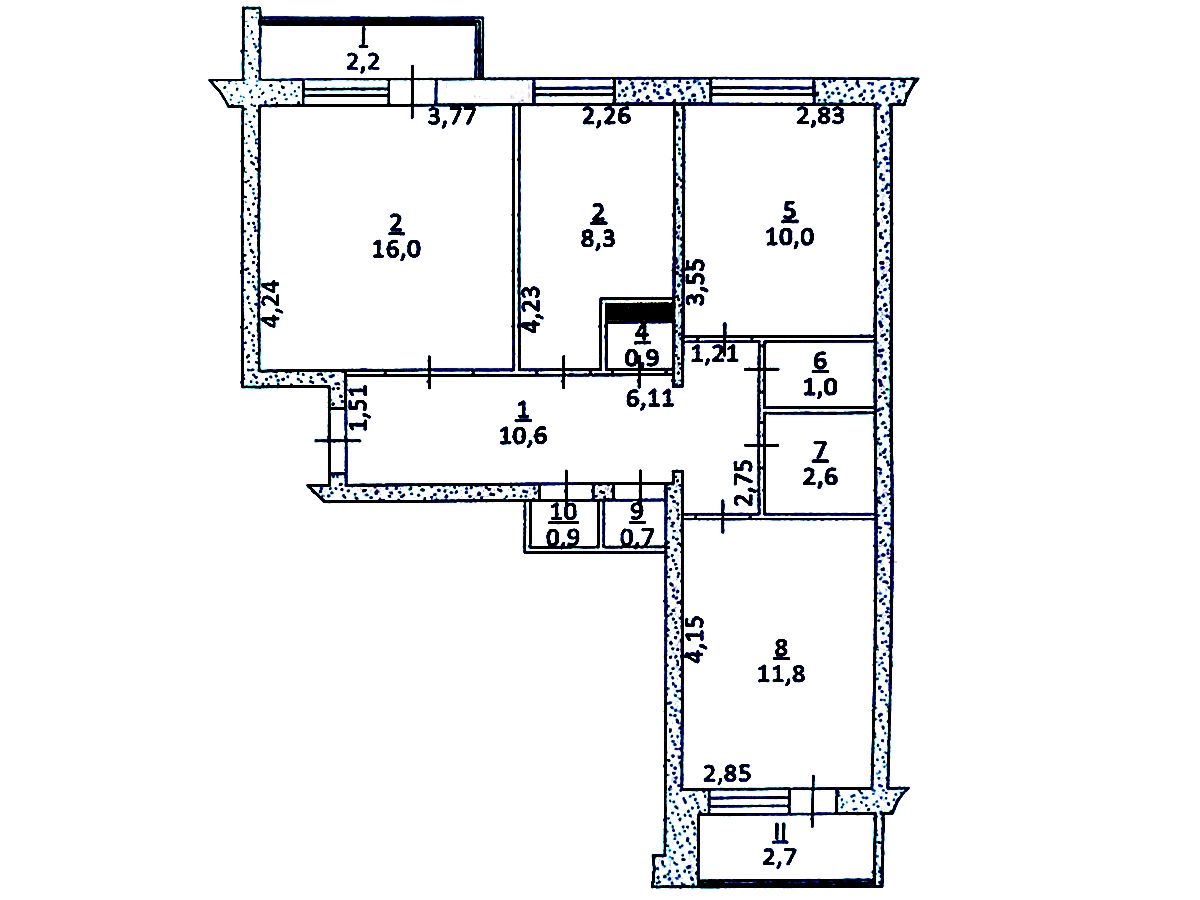 3-кім. квартира, Тернопіль, Бам, вул. Купчинського