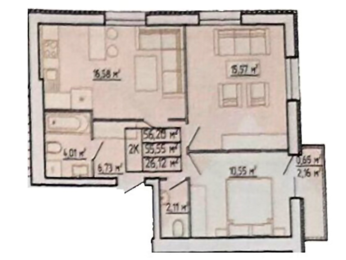 2-кім. квартира, Тернопіль, Оболоня, вул. Стадникової