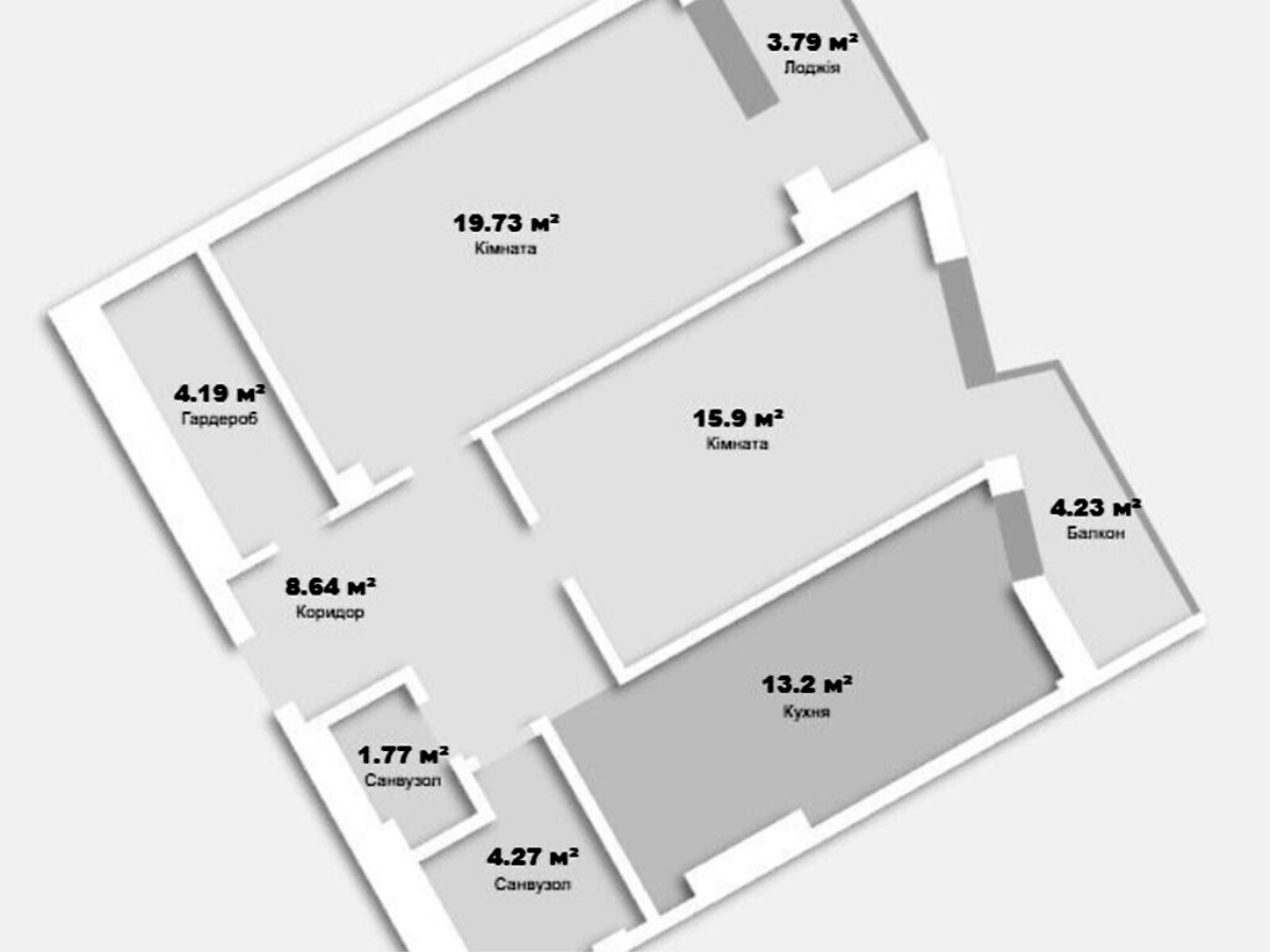 2-кім. квартира, Тернопіль, Бам, вул. Тарнавського