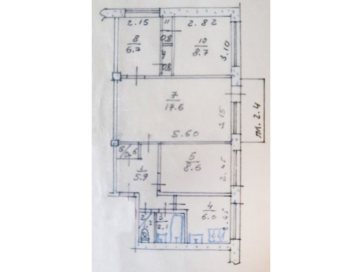 4-кім. квартира, Тернопіль, Східний, вул. Лесі Українки