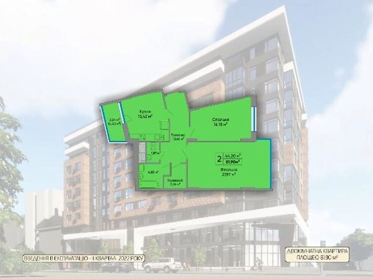 2-кім. квартира, Тернопіль, Центр, вул. Торговиця (Живова)