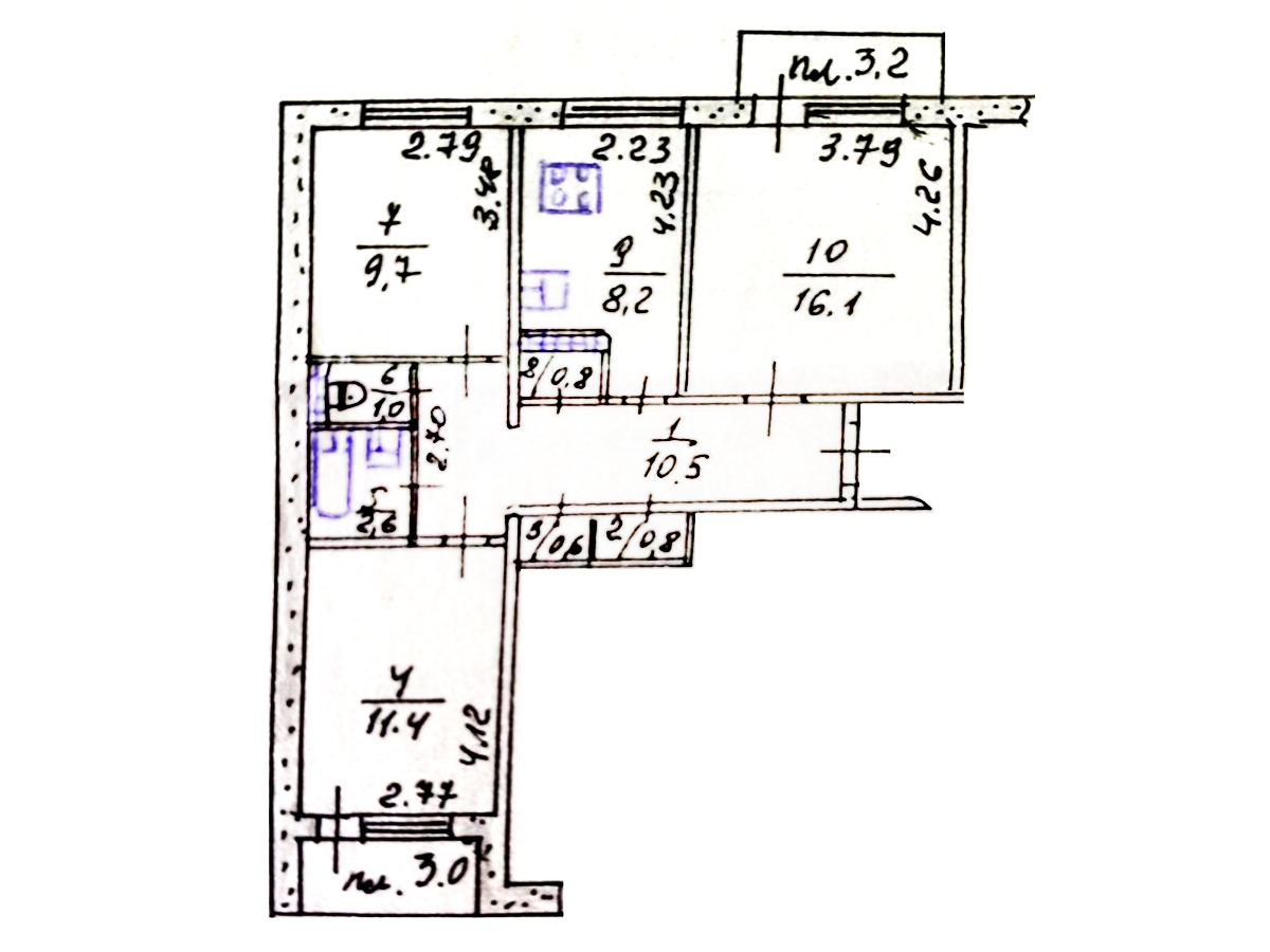 3-кім. квартира, Тернопіль, Універсам, вул. Злуки
