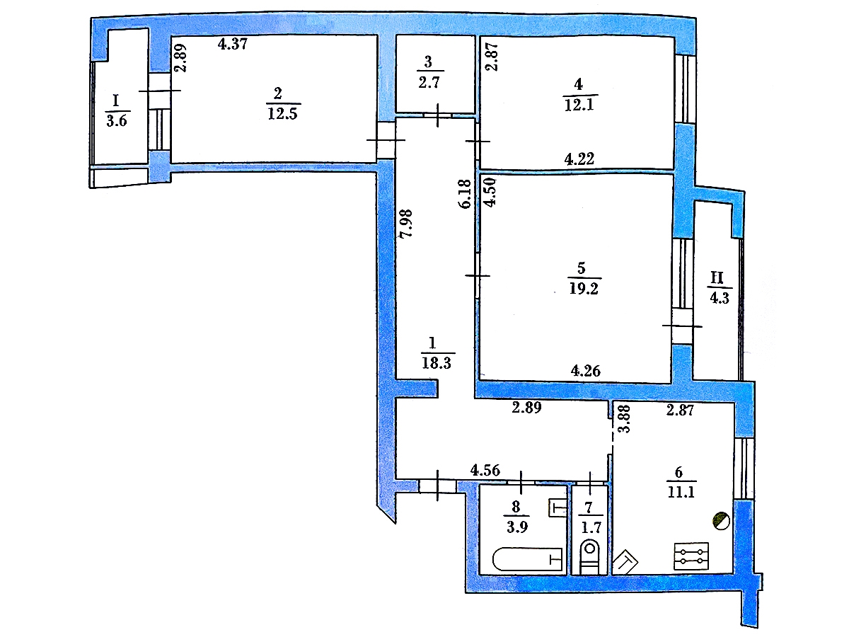 3-кім. квартира, Тернопіль, Аляска, вул. Вишнівецького
