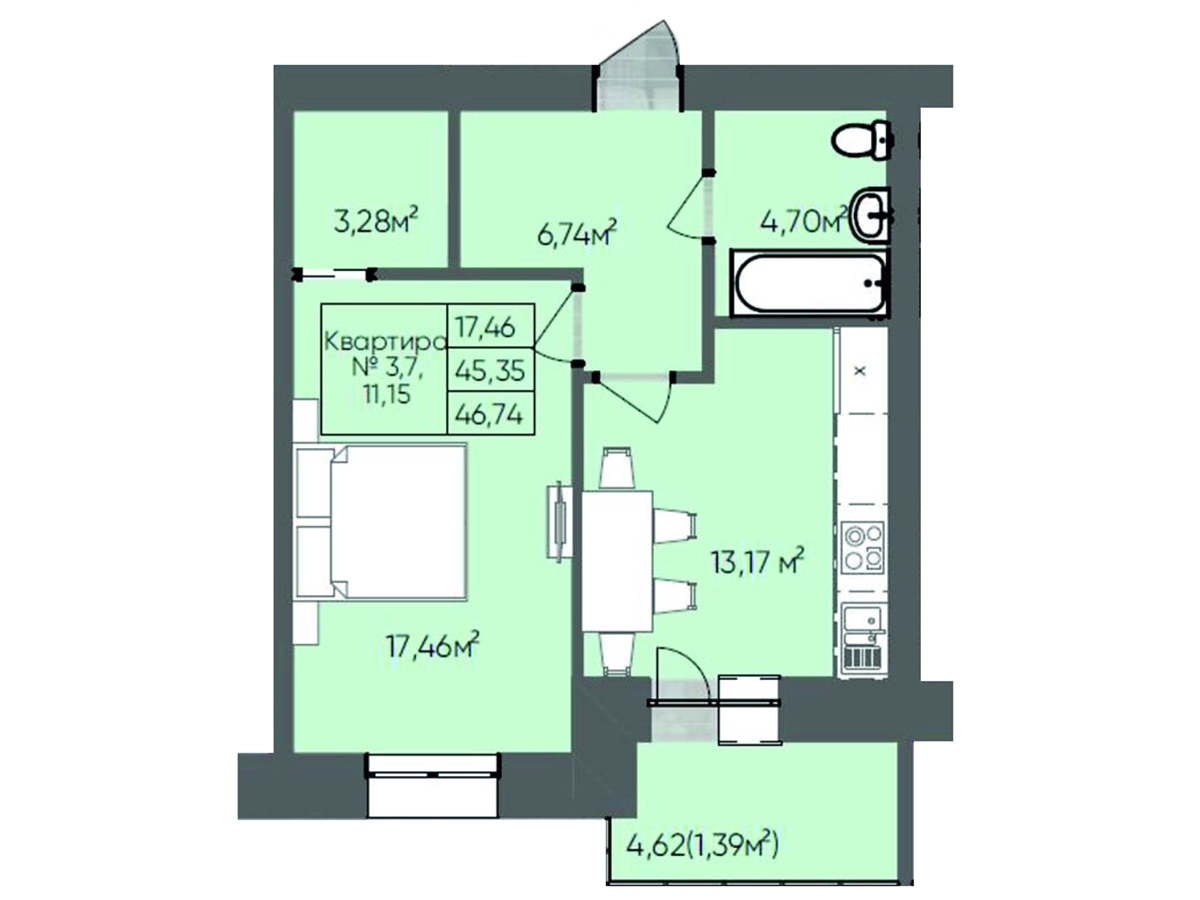 1-кім. квартира, Тернопіль, Бам, вул. Сахарова