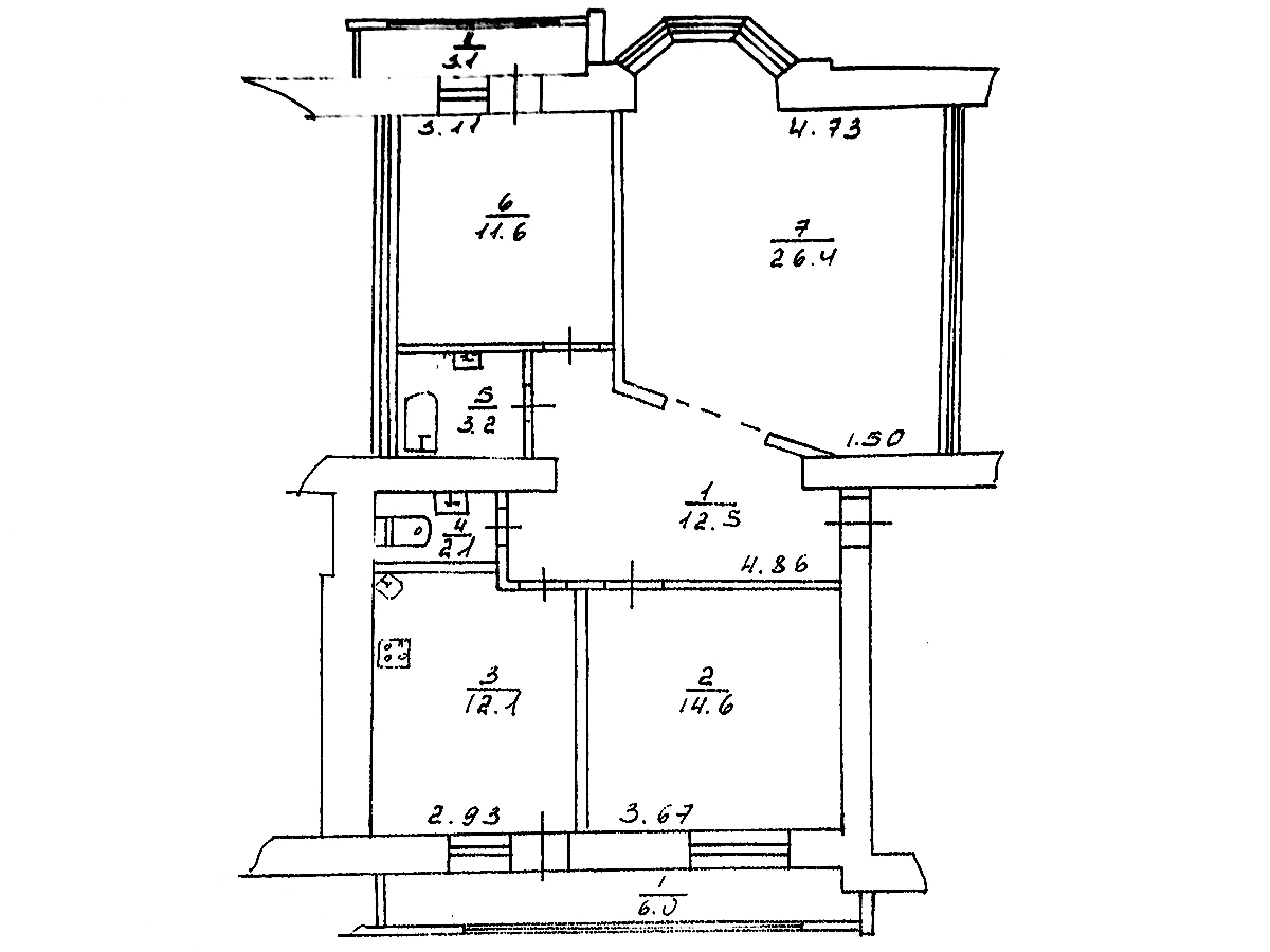 3-кім. квартира, Тернопіль, Новий світ, вул. Котляревського